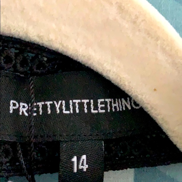 whimsy goth NWT Pretty Little Thing black choker Y2K cocktail dress midi - Picture 10 of 10